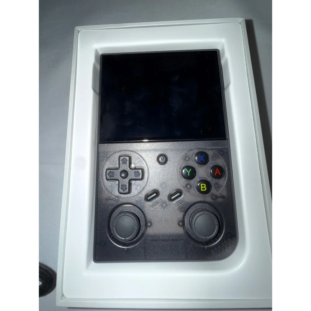 Batlexp G350 Retro Handheld Gaming Console Translucent Black 3.5 inch IPS Screen